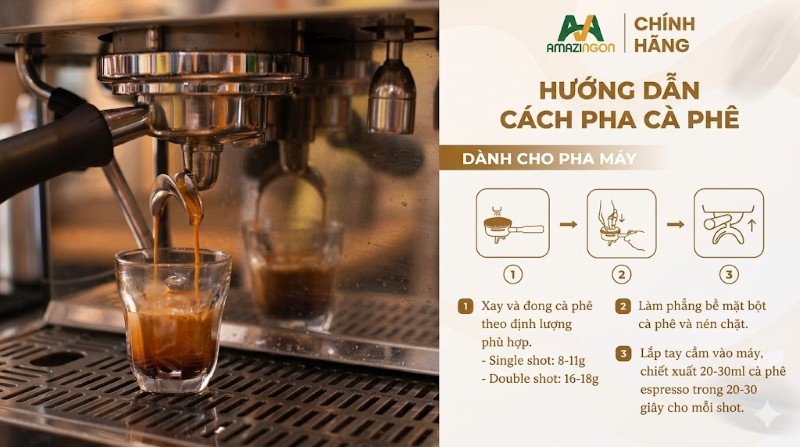Cách pha chế cho cà phê hữu cơ Arabica tại AMAZINGON