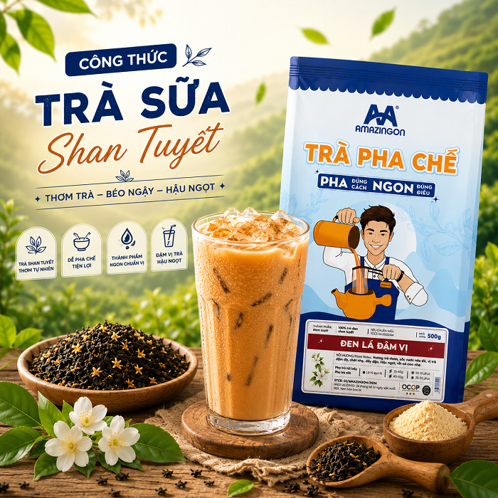 Công thức trà sữa shan tuyết
