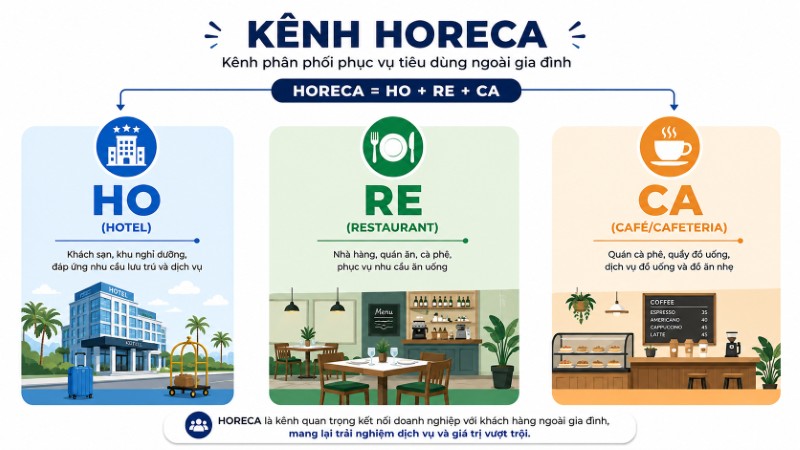 Kênh Horeca gồm Hotel, Restaurant và Cafe tại Việt Nam 