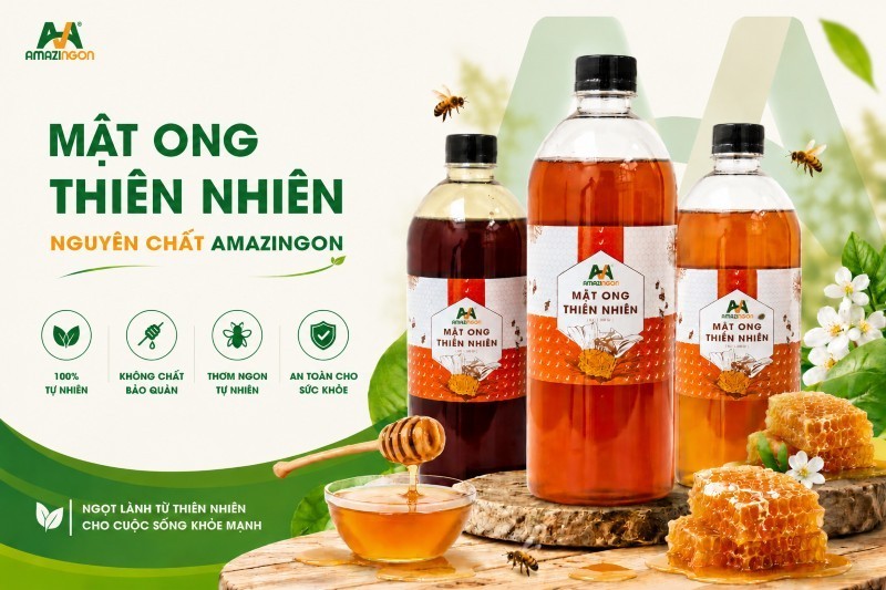 Các dòng mật ong thiên nhiên nguyên chất 100% AMAZINGON cung cấp cho doanh nghiệp F&B Các dòng mật ong thiên nhiên nguyên chất 100% AMAZINGON cung cấp cho doanh nghiệp F&B