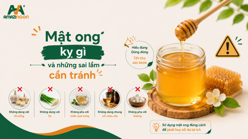 mật ong kỵ gì
