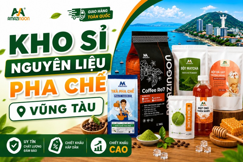 nguyên liệu pha chế vũng tàu