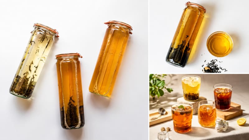 Cold brew trà 1 tôm 1 lá shan tuyết Cold brew trà 1 tôm 1 lá shan tuyết