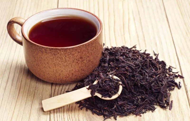 Lá trà đen khô nguyên liệu pha chế chất lượng 