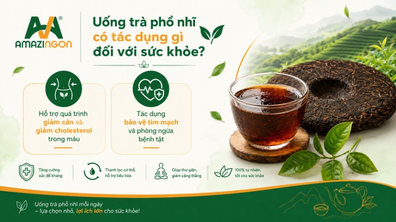 Tác dụng của trà Phổ Nhĩ đối với sức khỏe