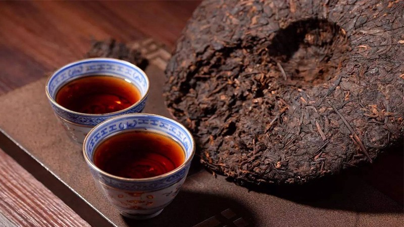 Trà Phổ Nhĩ với màu nâu đỏ chất lượng