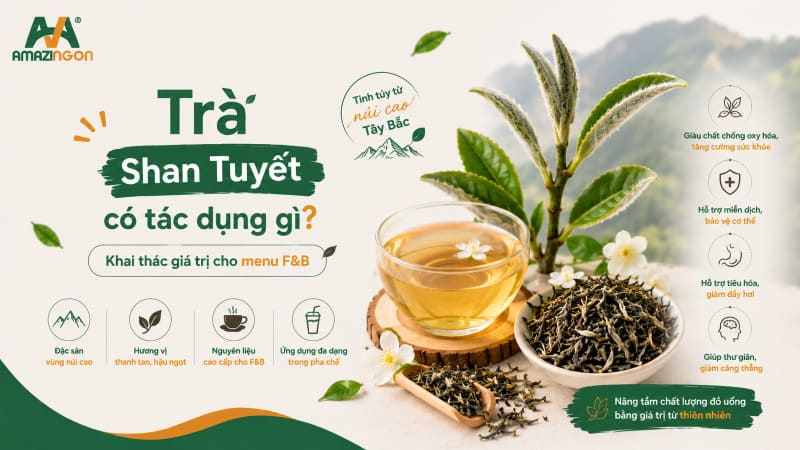trà shan tuyết có tác dụng gì