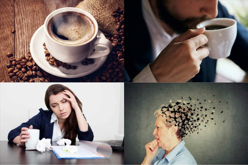 Uống cà phê giúp cải thiện sự tỉnh táo và tập trung trong lúc làm việc trí óc 