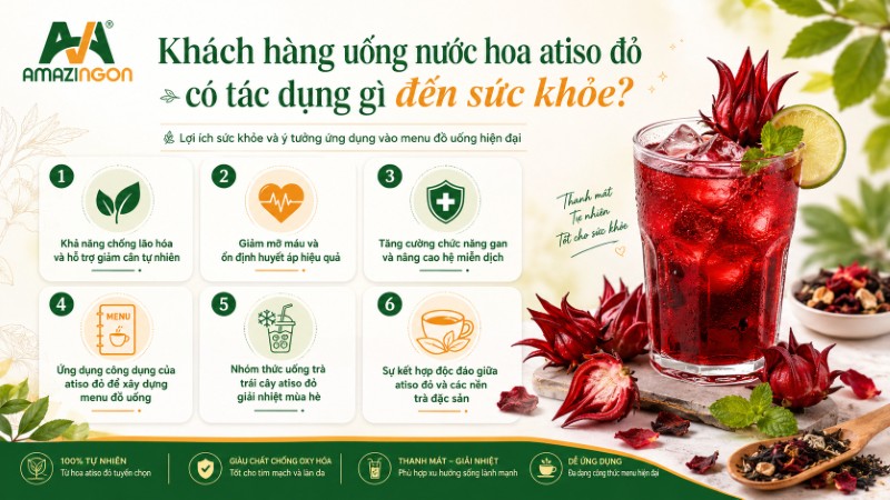Uống nước hoa atiso đỏ có tác dụng gì đối với sức khỏe