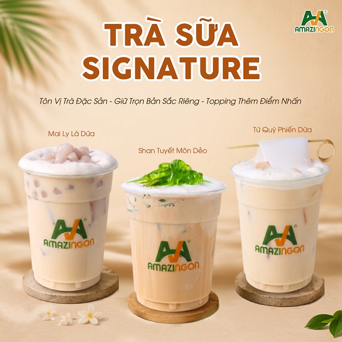 BST trà sữa Signature khi nền trà đặc sản trở thành linh hồn của thức uống