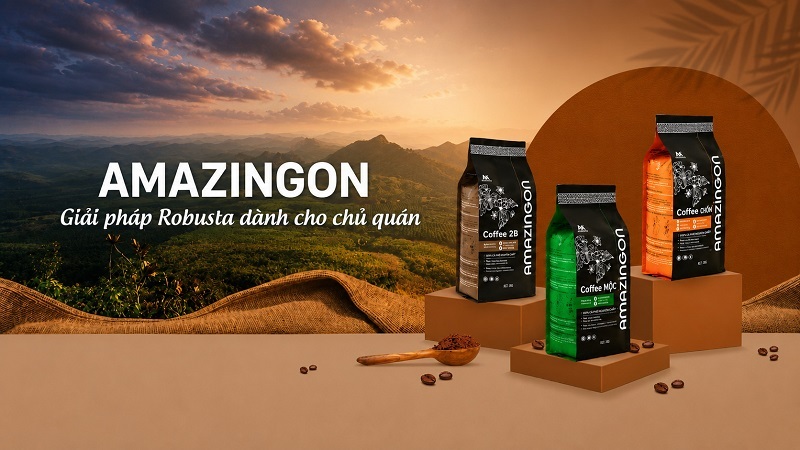 AMAZINGON cung cấp giải pháp cà phê Robusta chất lượng cho chủ quán cà phê AMAZINGON cung cấp giải pháp cà phê Robusta chất lượng cho chủ quán cà phê