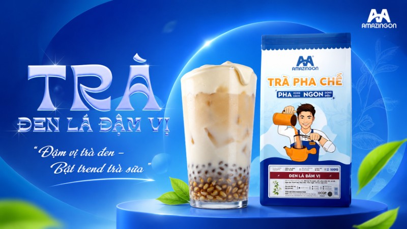 Trà Đen Lá Đậm Vị AMAZINGON dùng làm cold brew tea Trà Đen Lá Đậm Vị AMAZINGON dùng làm cold brew tea
