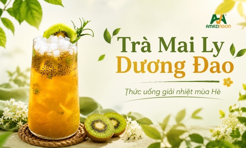 Mai Ly Dương Đào - Trà trái cây thanh mát giải nhiệt mua Hè
