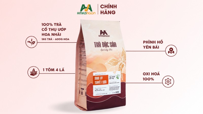 Trà đặc sản Mai Ly Tuyết Sơn AMAZINGON