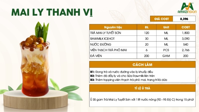 Công thức Mai Ly Thanh Vị chuẩn từ AMAZINGON