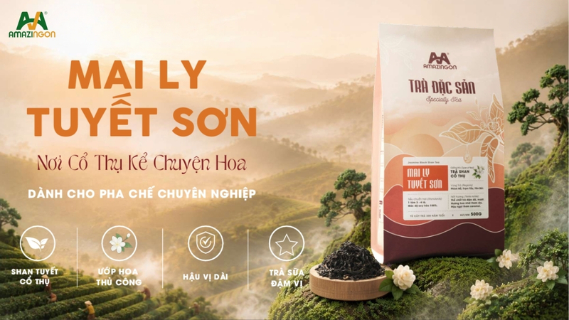 Trà đặc sản Mai Ly Tuyết Sơn AMAZINGON