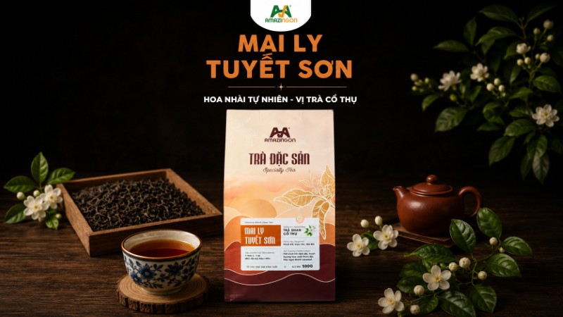 Trà đặc sản Mai Ly Tuyết Sơn AMAZINGON