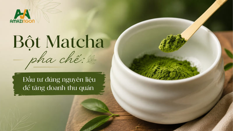 bột matcha pha chế