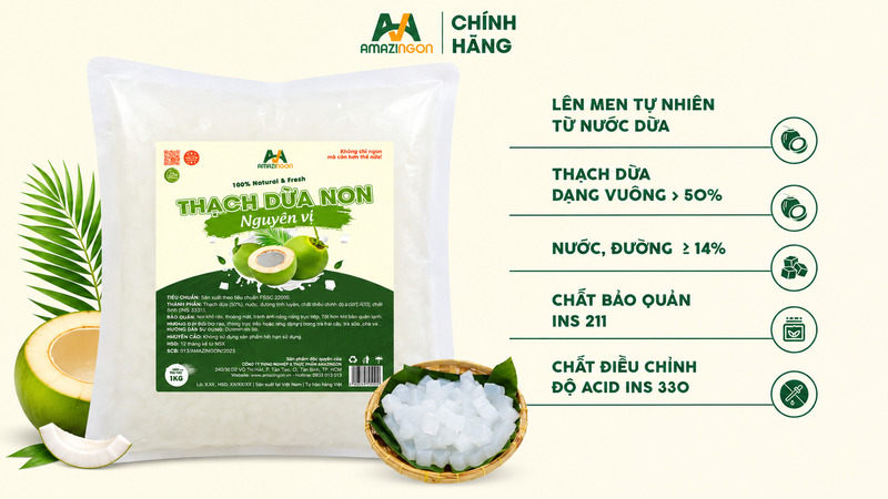 Thạch dừa non AMAZINGON Thạch dừa non AMAZINGON