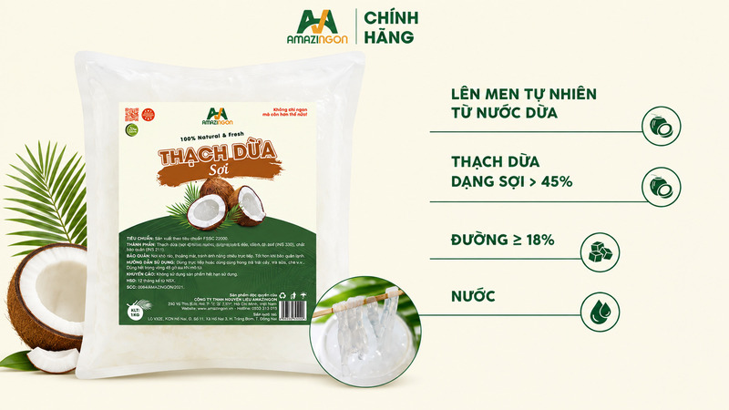 Thạch dừa sợi AMAZINGON Thạch dừa sợi AMAZINGON