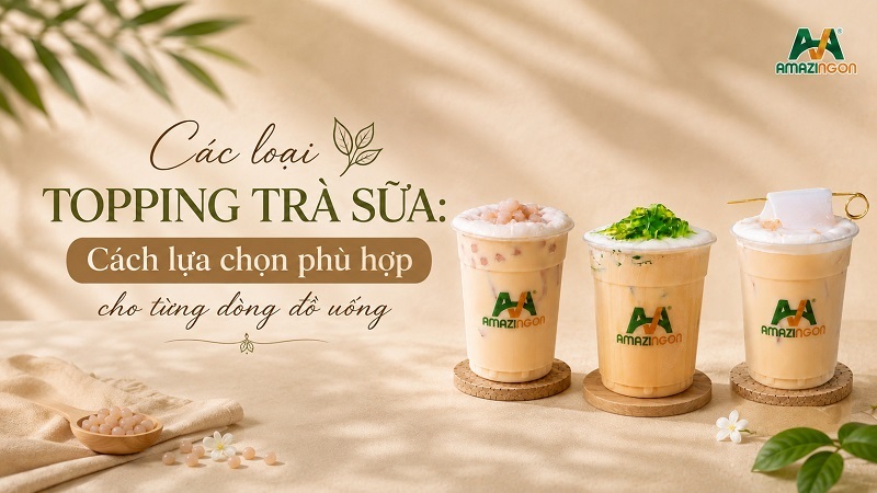 các loại topping trà sữa