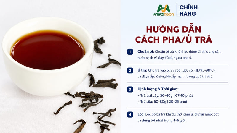 Phương pháp ủ trà đen lá đậm vị chuẩn vị từ AMAZINGON Phương pháp ủ trà đen lá đậm vị chuẩn vị từ AMAZINGON