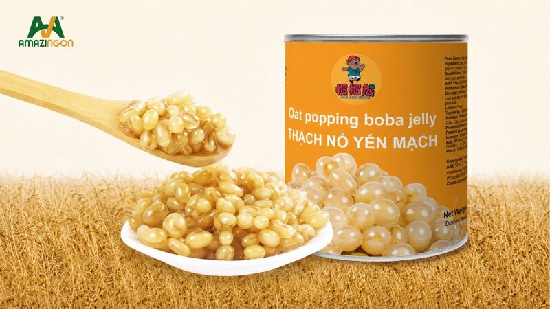 Hạt nổ yến mạch giải pháp topping cho quán F&B tại AMAZINGON
