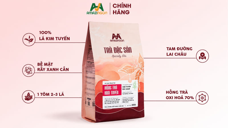 Hồng trà Kim tuyên dòng trà đặc sản từ AMAZINGON Hồng trà Kim tuyên dòng trà đặc sản từ AMAZINGON