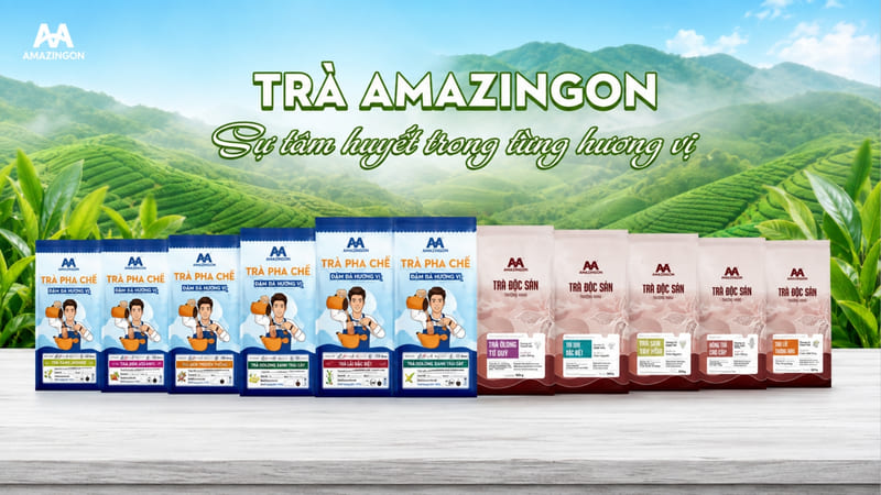 AMAZINGON - Giải pháp nguyên liệu trà cho menu pha chế 