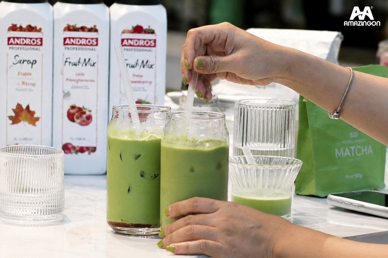 AMAZINGON hỗ trợ chủ quán phát triển menu Matcha Latte hiệu quả AMAZINGON hỗ trợ chủ quán phát triển menu Matcha Latte hiệu quả