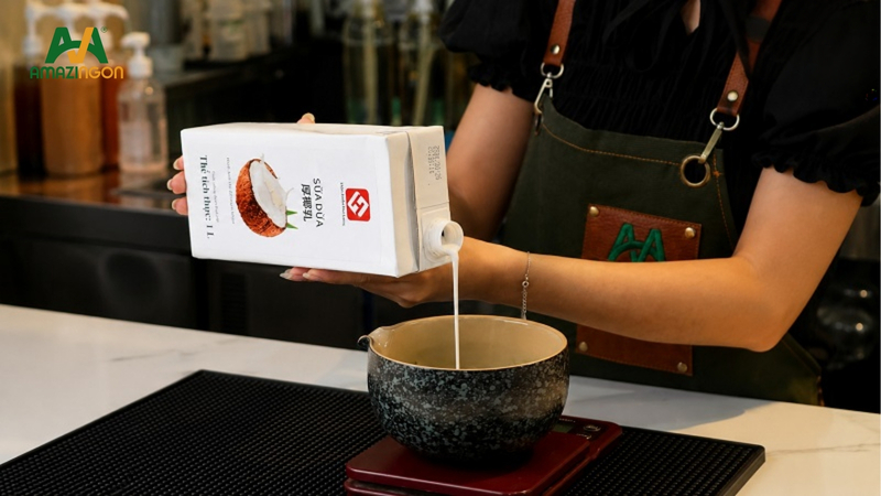 Sữa dừa pha chế nguyên liệu thay thế nước cốt dừa tươi Sữa dừa pha chế nguyên liệu thay thế nước cốt dừa tươi