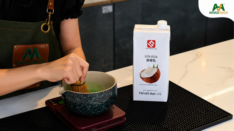 Matcha sữa dừa - thức uống sáng tạo cho menu hiện đại từ AMAZINGON Matcha sữa dừa - thức uống sáng tạo cho menu hiện đại từ AMAZINGON