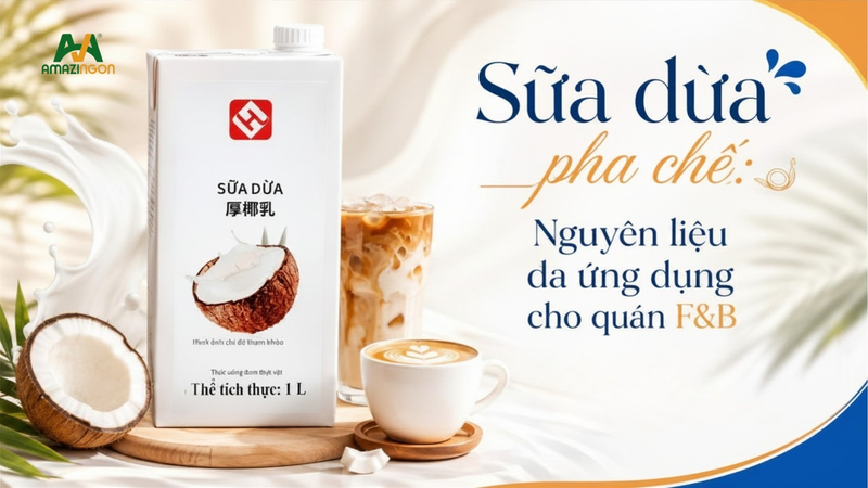 sữa dừa pha chế