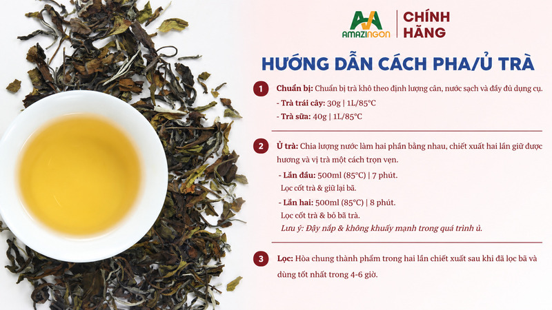 Cách pha bạch trà đúng nhiệt độ để giữ vị thanh tự nhiên