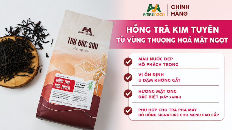 Trà đặc sản hồng trà Kim Tuyên AMAZINGON
