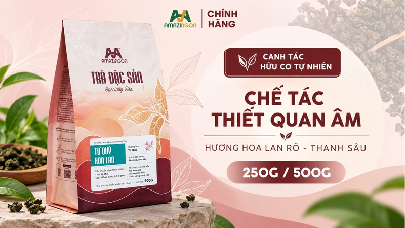 Trà đặc sản tứ quý hoa lan AMAZINGON
