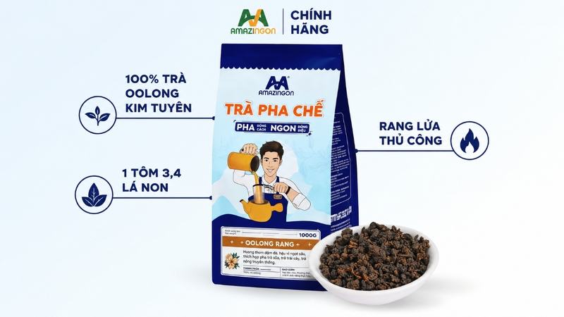 Trà pha chế Oolong rang AMAZINGON