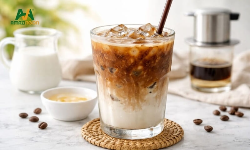 Bạc xỉu - Biến thể của cafe sữa với tỷ lệ sữa nhiều hơn cà phê