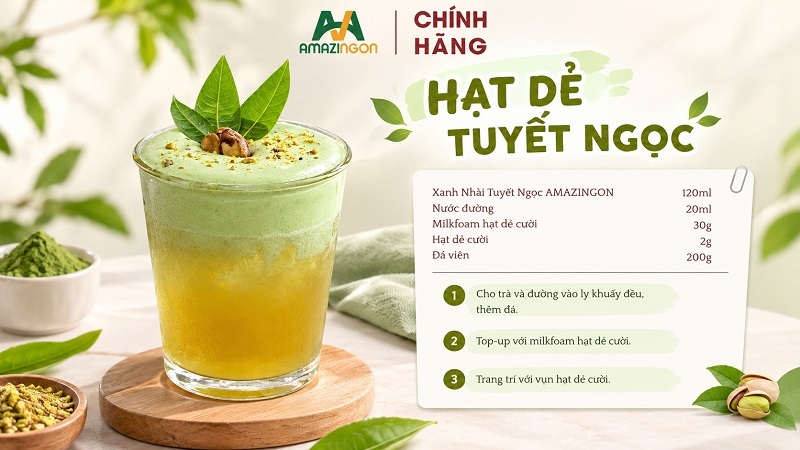 Trà Shan Tuyết Bản Liền AMAZINGON ứng dụng pha chế đồ uống hiện đại Trà Shan Tuyết Bản Liền AMAZINGON ứng dụng pha chế đồ uống hiện đại