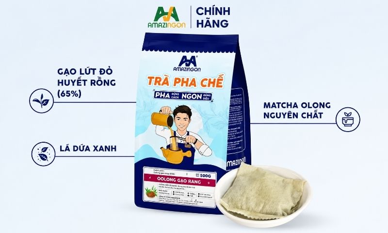 Trà Oolong Gạo Rang AMAZINGON