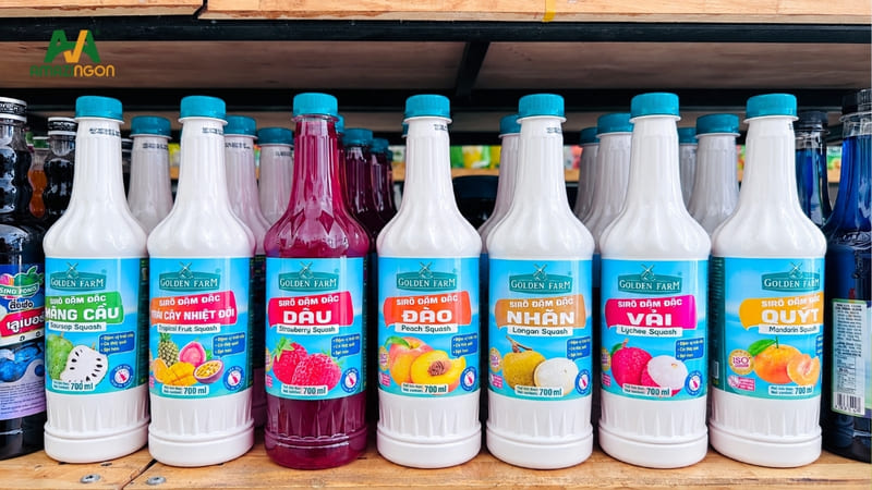 Các loại Syrup và sauce bổ sung vị ngọt AMAZINGON cung cấp cho quán F&B