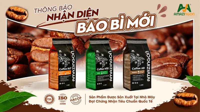 AMAZINGON thay đổi bao bì mới đạt tiêu chuẩn quốc tế