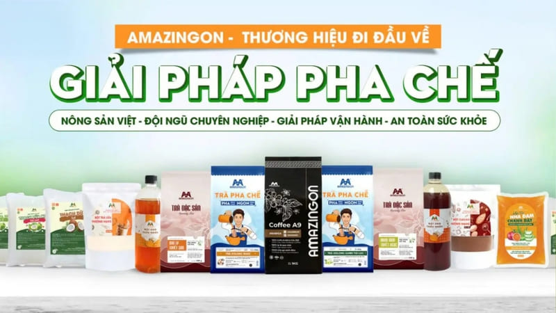 AMAZINGON đơn vị cung cấp nguyên liệu pha chế cafe tự nhiên 100% từ nông sản Việt 