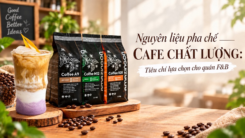 nguyên liệu pha chế cafe