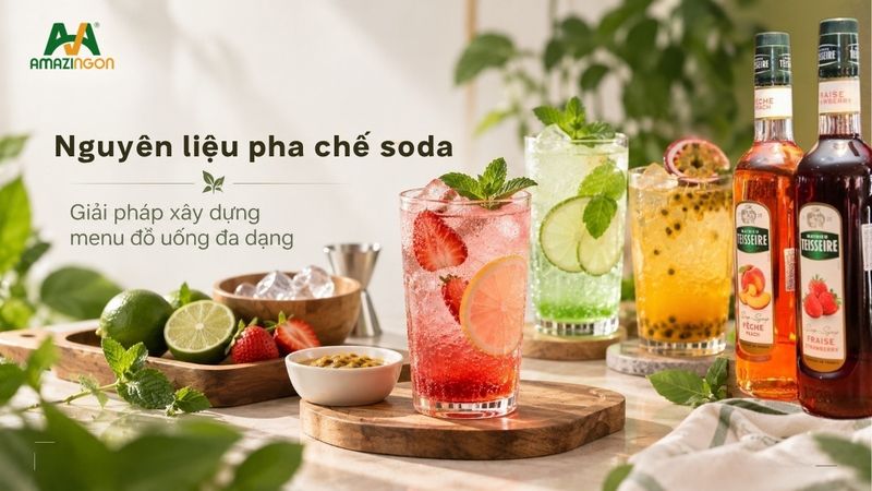 nguyên liệu pha chế soda