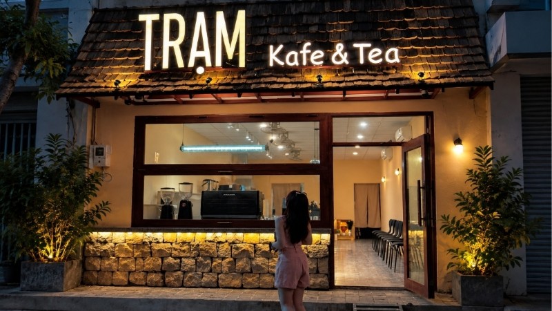 Không gian quán TRẠM Kafe & Tea