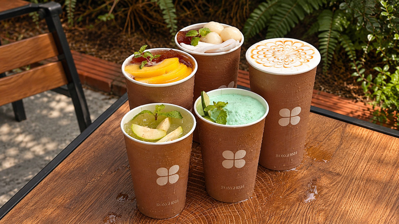 Các món trà phục vụ tại SongHinh Cafe & Bistro