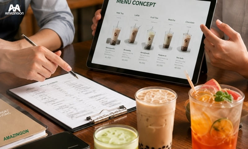 Xây dựng menu trà sữa tối ưu giá vốn