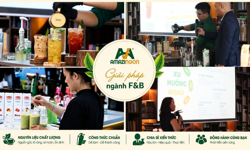 AMAZINGON đồng hành cùng chủ quán trong toàn bộ quá trình setup quán trà sữa
