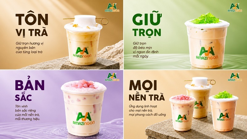 Topping trà sữa đa dạng giúp tăng giá trị đơn hàng và kết hợp với nhiều nền trà